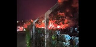 Incêndio atinge depósito de recicláveis no jardim Sabará e mobiliza equipes de emergência em Prudente