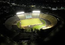 Novo sistema de iluminação em LED é instalado e testado no Estádio Prudentão