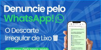 Secretaria de Meio Ambiente disponibiliza WhatsApp exclusivo para denúncias de descarte irregular de lixo