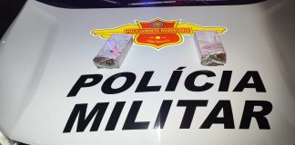 Polícia Rodoviária prende dois por tráfico e apreende maconha em acesso à Raposo Tavares