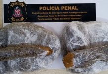 Droga é apreendida pela Polícia Penal com mãe de detento na Penitenciária de Presidente Bernardes
