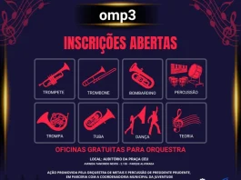 OMP3 abre vagas gratuitas para oficinas de música e dança em Presidente Prudente