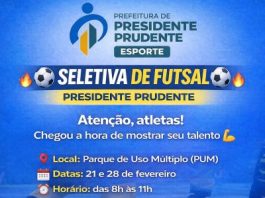 Semepp promove seletiva de futsal masculino para formar equipes de 2026
