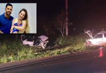 TRAGÉDIA: Colisão mata casal em Piquerobi e deixa filha de dois anos em estado grave