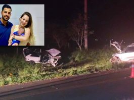 TRAGÉDIA: Colisão mata casal em Piquerobi e deixa filha de dois anos em estado grave