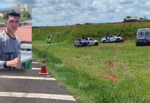 Motorista de Praia Grande morre após capotamento na Raposo Tavares em Martinópolis