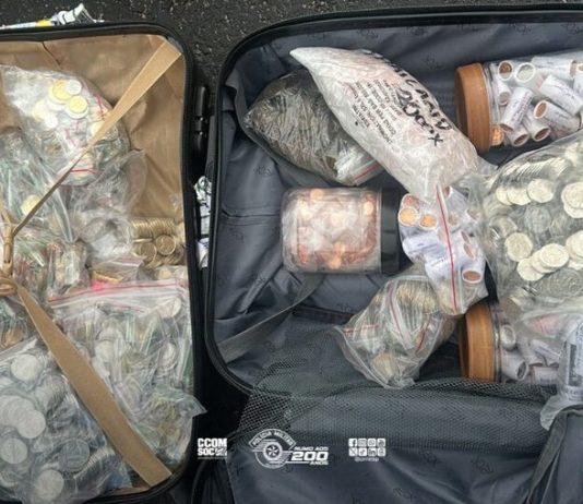 Passageiro é flagrado com 15 malas de dinheiro de vários países estrangeiros na Raposo Tavares em Presidente Venceslau
