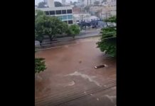 VIDEO: Parque do Povo volta a alagar após chuva e preocupa motoristas em Presidente Prudente