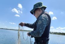 Operação flagra pesca ilegal e apreende mais de 1 km de redes no Rio Paraná