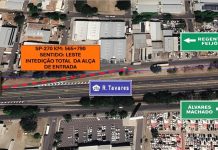 Alça de acesso à Raposo Tavares é interditada nesta segunda-feira em Presidente Prudente