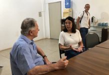 Secretária de Esporte Tute Madeiral recebeu a visita do deputado estadual Mauro Bragato
