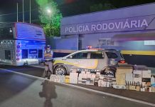 Passageiro é preso com carga milionária de contrabando escondida em ônibus na rodovia Assis Chateaubriand