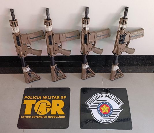 Polícia Rodoviária apreende fuzis de uso restrito durante operação em Dracena