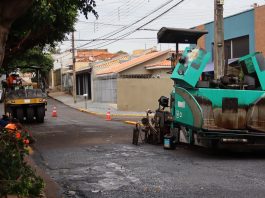 Recapeamento melhora trecho da Rua Cícero Elpídio de Barros em Presidente Prudente