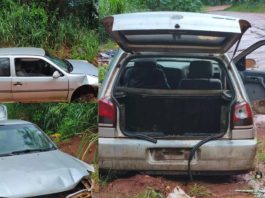 Polícia Militar encontra carro abandonado e “depenado” em Teodoro Sampaio