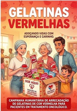 Campanha “Gelatinas Vermelhas” mobiliza doações para pacientes com câncer em Prudente