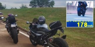 Motociclistas são flagrados a mais de 175 km/h e multados após fugir de cinco pedágios na Raposo Tavares