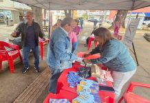 Praça Nove de Julho vira ponto de saúde e atende moradores de Presidente Prudente