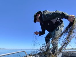 Polícia Ambiental apreende 650 metros de redes de pesca irregular em Rosana