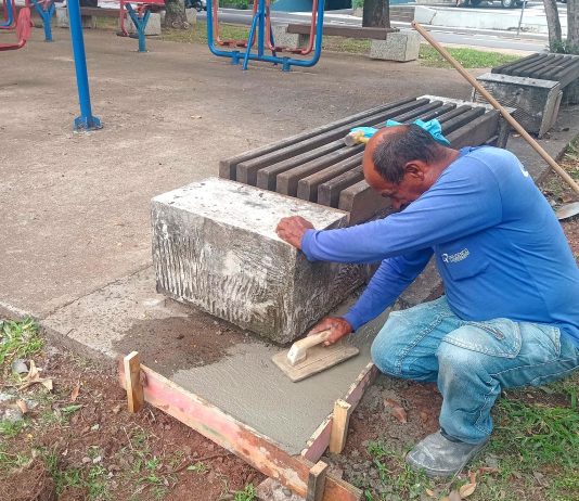 Reforma de equipamentos e melhorias estruturais são realizadas pela prefeitura no Parque do Povo