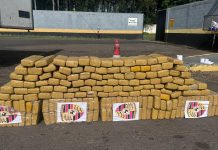 Polícia Rodoviária apreende cerca de 200 kg de drogas na Raposo Tavares, em Presidente Prudente