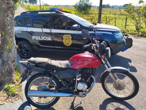 Motocicleta furtada durante a madrugada é recuperada horas depois em Dracena