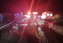 Tentativa de ultrapassagem termina em grave acidente com seis feridos a 35 Km de Presidente Prudente