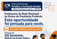 Professores da rede municipal têm inscrições abertas para seminário da Unesp