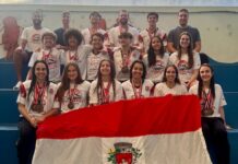 Natação encerra participação nos Jogos Regionais com 35 medalhas e dois troféus