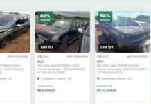 Detran-SP leiloa 394 veículos em Prudente e região a partir de 20 de julho