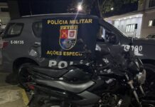 Ação rápida do 8º BAEP recupera duas motocicletas furtadas e prende dois bandidos