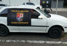 8º BAEP recupera veículo furtado no Paraná que estava nas ruas de Presidente Prudente