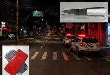 Homem é preso após assaltar aposentado com uma faca no centro de Presidente Prudente