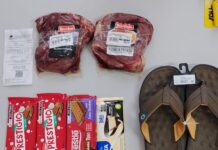 Homem é preso após furtar duas peças de picanha, chocolates e chinelo de supermercado em Prudente