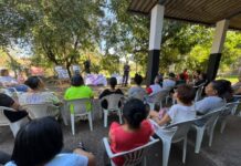 Cabine Lilás leva orientações a mulheres no CRAS Augusto de Paula