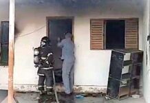 Imóvel abandonado pega fogo e mobiliza Bombeiros na Vila Líder, em Presidente Prudente