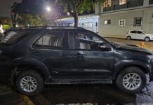 Homem é preso com SW4 adulterada no Jardim Maracanã, segundo a polícia, seria usada para buscar cigarros no Paraguai