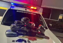 Homem é preso com 6,9 kg em drogas e revólver em ônibus na rodovia Raposo Tavares