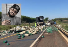Morador de Rancharia morre em colisão entre duas carretas na BR-158, em Mato Grosso do Sul