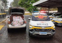 Polícia Rodoviária apreende 17,5 mil maços de cigarros contrabandeados em Regente Feijó