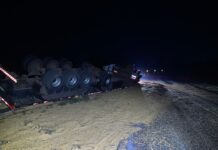 Caminhão carregado com milho tomba e causa interdição parcial em rodovia de Rosana