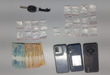 Casal é preso por tráfico de cocaína no Jardim das Rosas, em Prudente