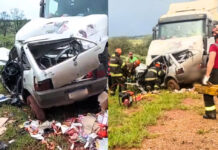 Homem de 55 anos morre após colisão frontal entre carro e caminhão em Rosana
