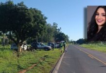 Advogada de 26 anos morre após carro bater contra árvore em Santo Expedito