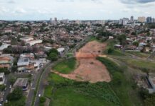 Obras de reconstrução de galeria avançam na Avenida Tancredo Neves, zona leste de Presidente Prudente